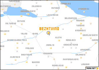 map of Bezhtvino