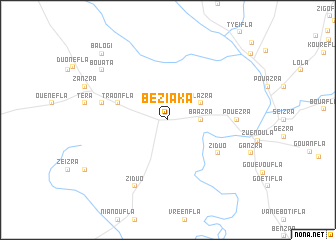 map of Be”ziaka