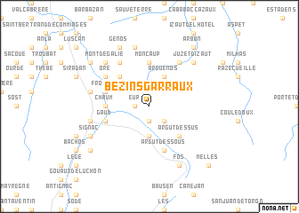 map of Bézins-Garraux