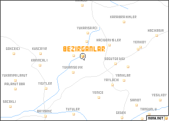 map of Bezirgânlar