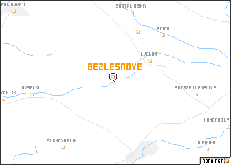 map of Bezlesnoye