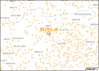 map of Bezmilje