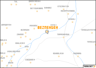 map of Bezneh Deh