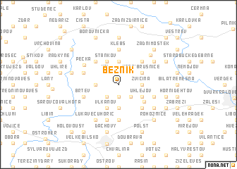 map of Bezník