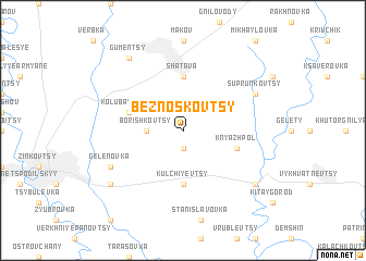 map of Beznoskovtsy