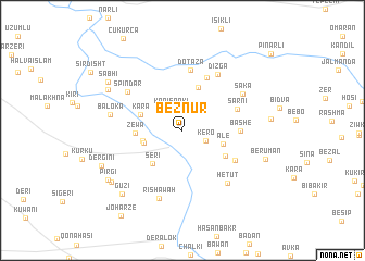 map of Bēznūr