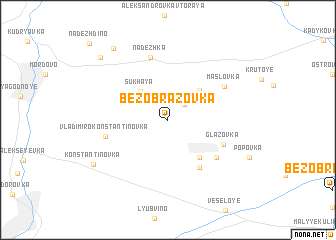 map of Bezobrazovka