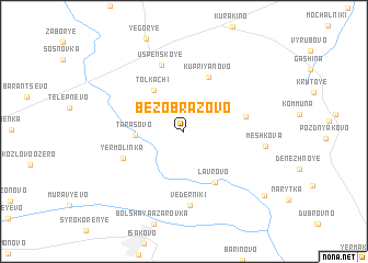 map of Bezobrazovo