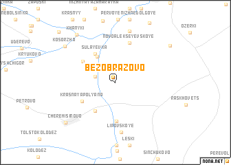 map of Bezobrazovo