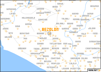 map of Be Zolon