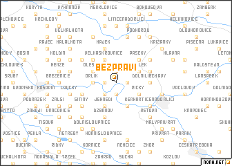 map of Bezpráví