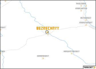 map of Bezrechnyy