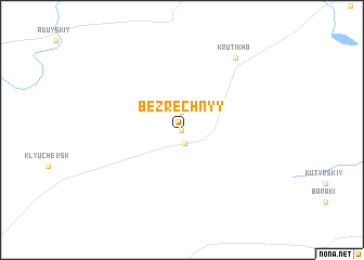 map of Bezrechnyy
