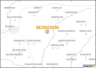 map of Bezruchkov