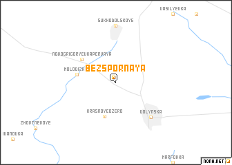 map of Bezspornaya