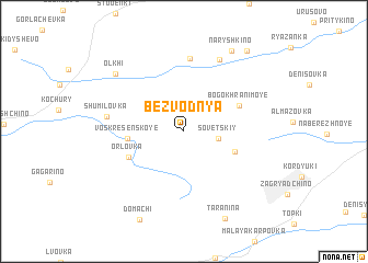 map of Bezvodnya