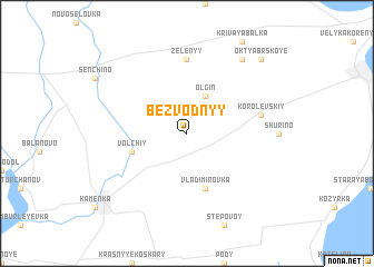 map of Bezvodnyy