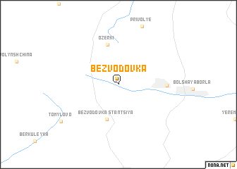 map of Bezvodovka