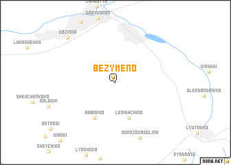 map of Bezymeno