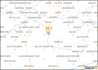 map of Bèz