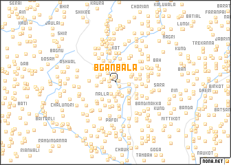 map of Bgān Bāla