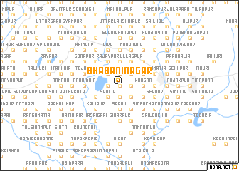 map of Bhabāninagar