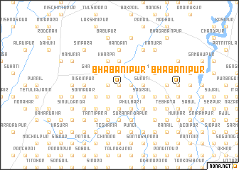 map of Bhabānipur
