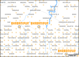 map of Bhabānīpur