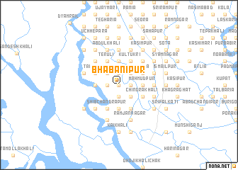 map of Bhabānipur