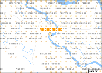 map of Bhabānipur