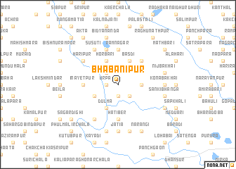 map of Bhabānipur