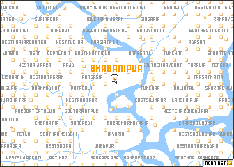 map of Bhabānipur