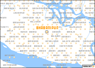 map of Bhabānipur