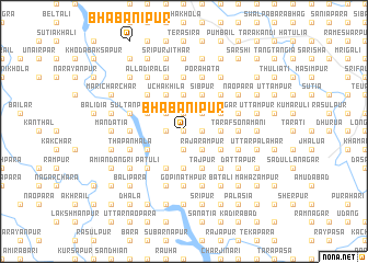 map of Bhabānipur