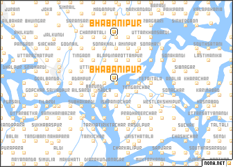 map of Bhabānipur