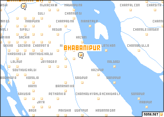 map of Bhabānipur