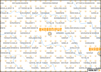 map of Bhabānīpur