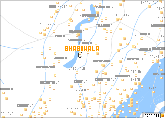 map of Bhabawāla