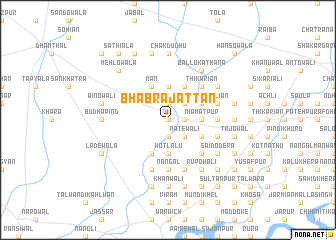 map of Bhābra Jattān