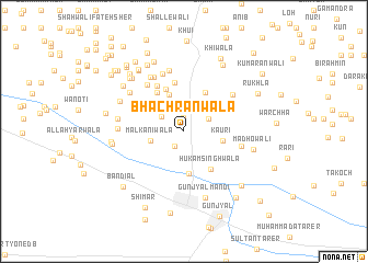 map of Bhachrānwāla