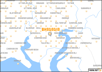 map of Bhādādia