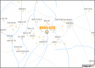 map of Bhadāna