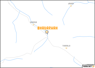 map of Bhadarwāh