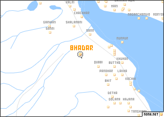 map of Bhādar