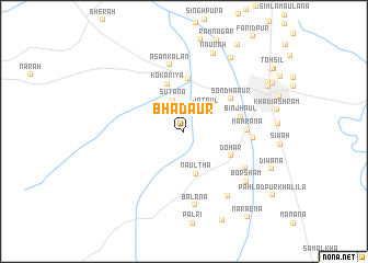 map of Bhādaur
