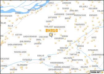 map of Bhāda