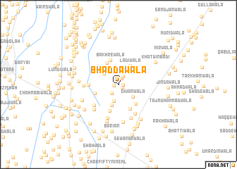 map of Bhaddawāla