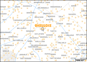 map of Bhaddoke