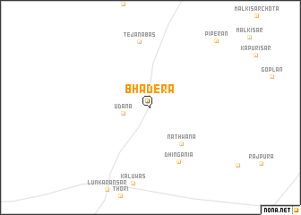 map of Bhadera