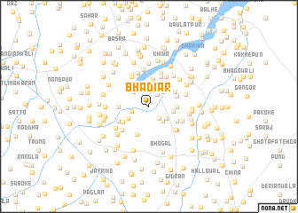 map of Bhadiār